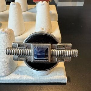 Silver and Black Men's Accessory